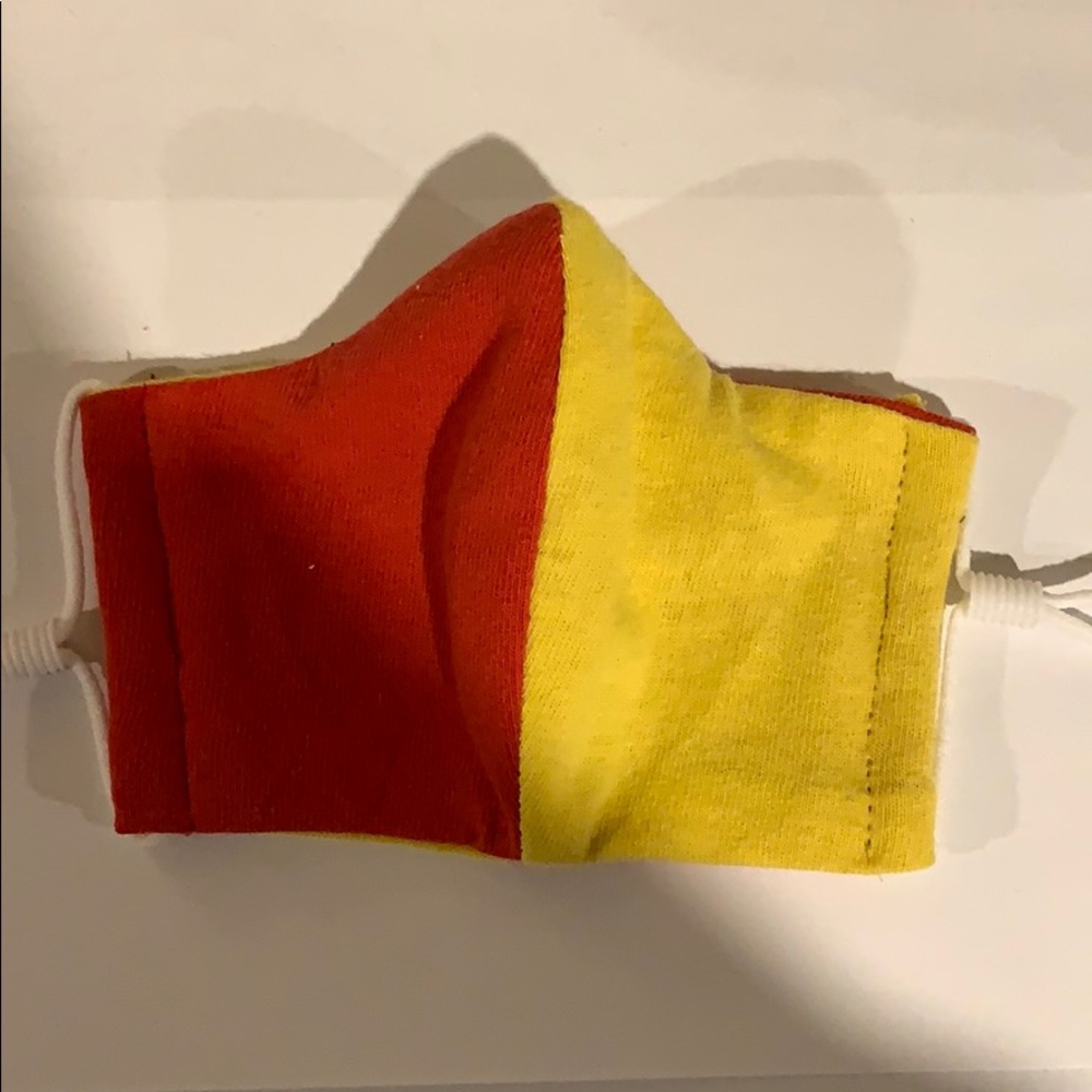 Yellow and Red Mask